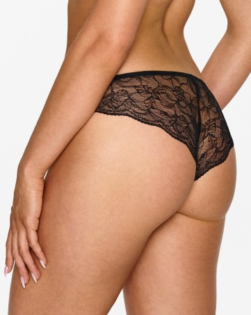 2605 Lupoline černé krajkové kalhotky pro ženy