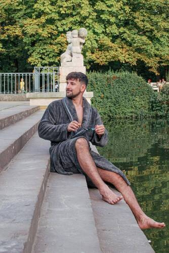 716 Rafael pánský župan De lafense - grafitový