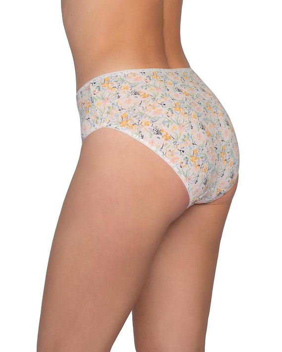 Figi L-120 BI-105 Lama Bavlněné dámské kalhotky bikini 3ks květované