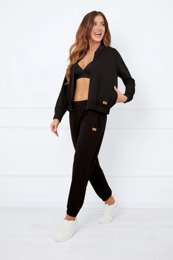 Caro Dámská bunda bomber Italian Fashion - černá