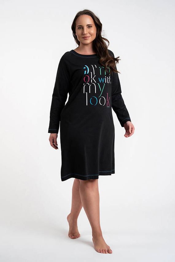 Noční košile Olza Italian Fashion - černá