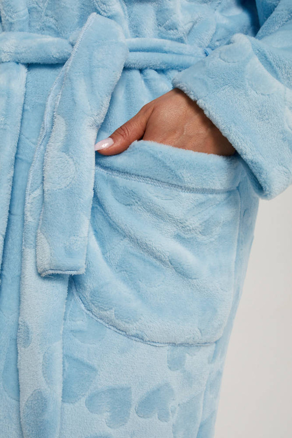 Dámský župan Misti Italian Fashion - modrý