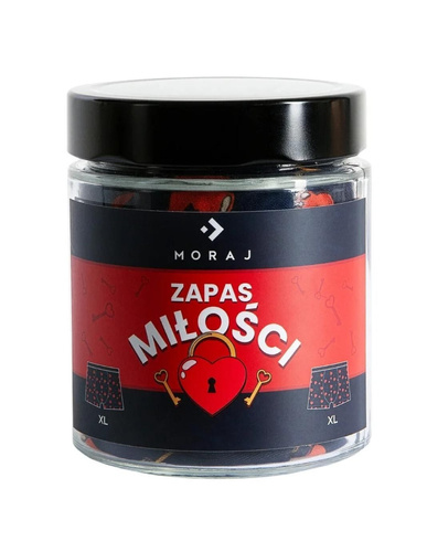 Pánské boxerky Moraj MBX600-366 'Love Stock' - prémiová bavlna, námořnická modř, dárek ve skleněné dóze