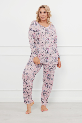 Toliana Dámské pyžamo s dlouhým rukávem a dlouhými kalhotami Italian Fashion