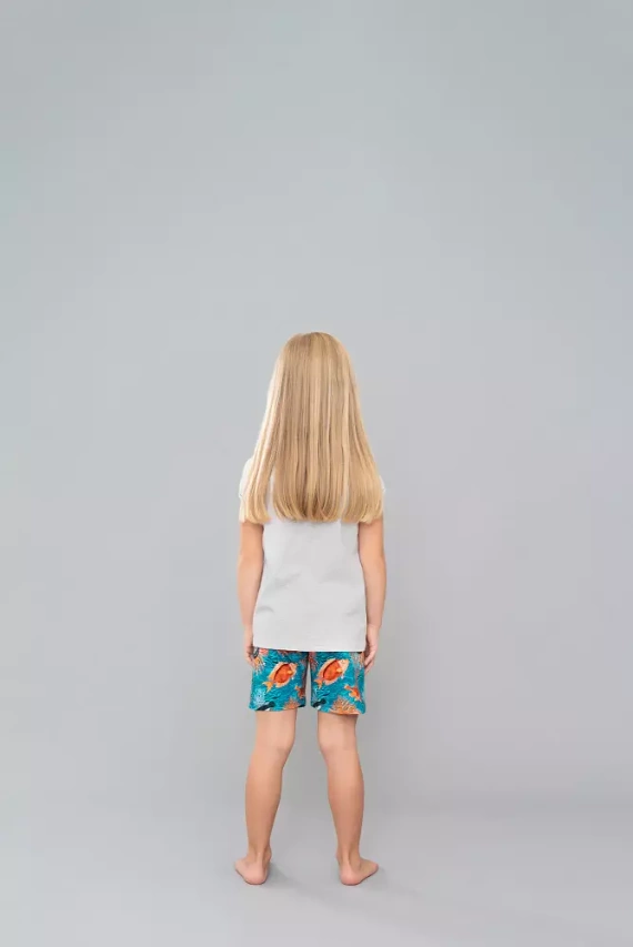 Oceania Dívčí pyžamo Italian Fashion - melanž/potisk