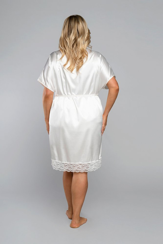 Dotykový župan s krátkým rukávem Italian Fashion - ecru