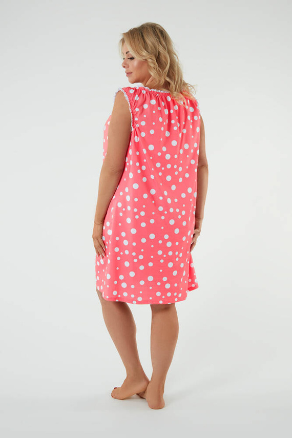 Noční košile a kojící košilka Raba, široká ramínka Italian Fashion - malinový potisk