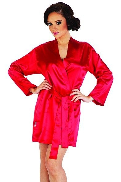 797 Klasický dámský župan Forex - červený