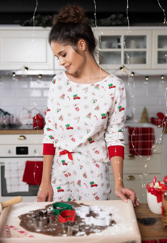 Dámské pyžamo Samantha Sensis -ecru