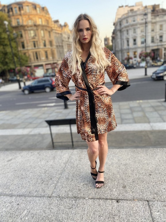 417 Valentina dámský župan Forex - béžový