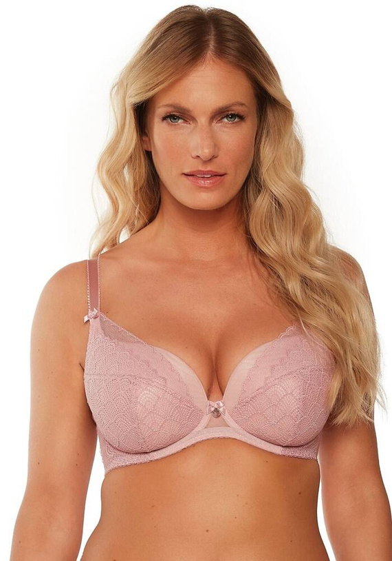 BS 1236 Debora Full Cup Stiff Bra by Gaia - růžová