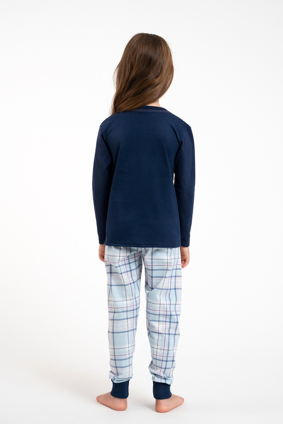 Dívčí pyžamo Glamour Italian Fashion - tmavě modré/potisk
