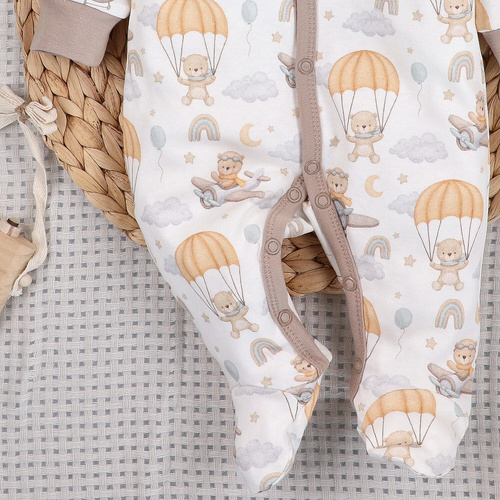 ABN-5508 Sky Journey Nini dětský župan | Organická bavlna, zapínání na patentky