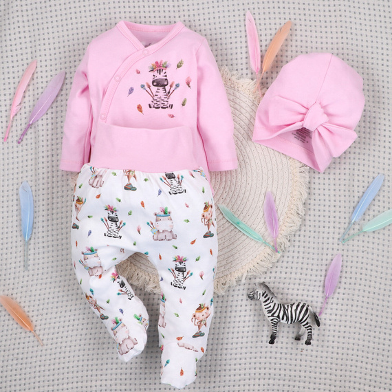 ABN-5542 Dětský polospánek z organické bavlny Nini Happy Animals - pohodlí, bezpečnost, šetrný k životnímu prostředí