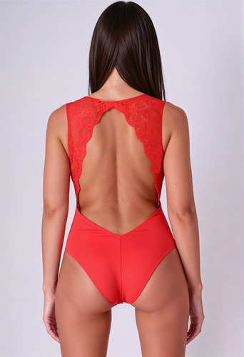 Evalie Body Red Passion red - elegantní dámské body
