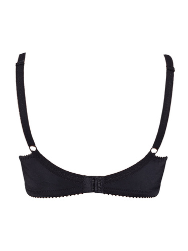 Donna 1962 Měkká podprsenka s kosticemi z mikrovlákna, bavlna, černá