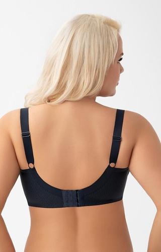 K 974 Anika Gorsenia navy blue - měkká podprsenka s kosticí, měkká, stabilní a pohodlná