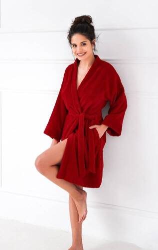Dámský župan na kolečkách Sensis - červený