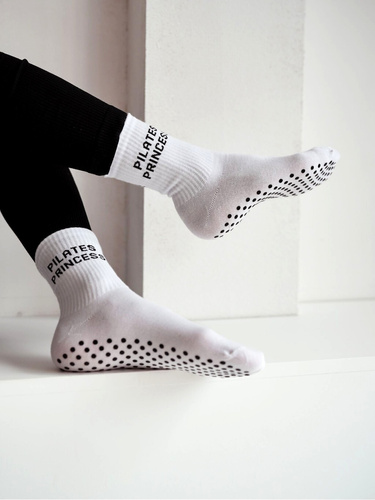 Ponožky Pilates Princess 1658-001 ABS Milena bavlněné protiskluz white 3