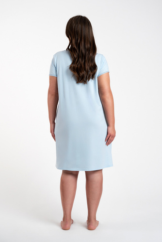 Noční košile Arietta s krátkým rukávem Italian Fashion - modrá