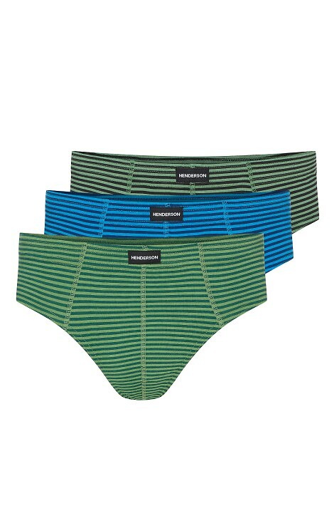 1446 K689 Pánské bavlněné slipy Henderson, 3 kusy v krabici