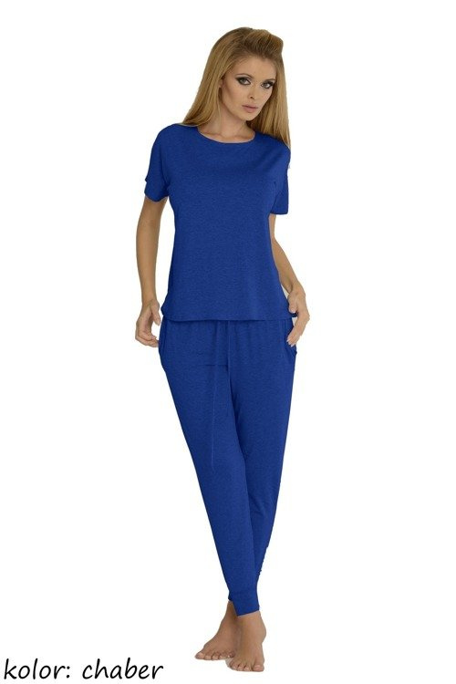 524 Paula Dámské pyžamo De Lafense - chrpová barva