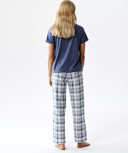 Dámské pyžamo Atlantic NLP-513 modal a bavlna krátký rukáv s kapsami