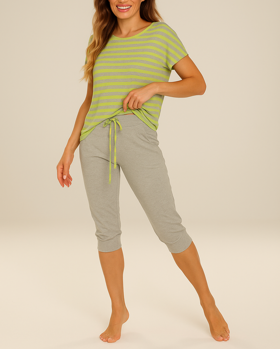 540 Dámské pyžamo Jovite - limetkově zelené