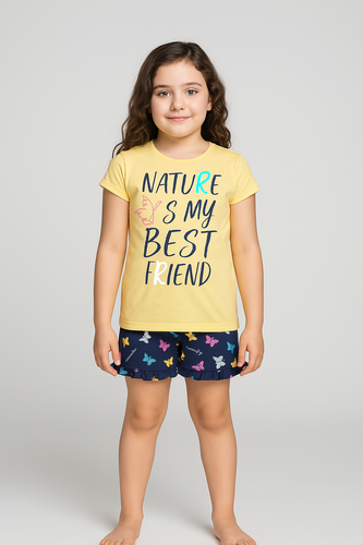 Mariposa Dívčí pyžamo Italian Fashion - žluté/modré