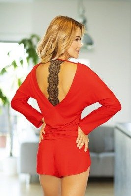 Chalandri Dámské pyžamo Kalimo - červené