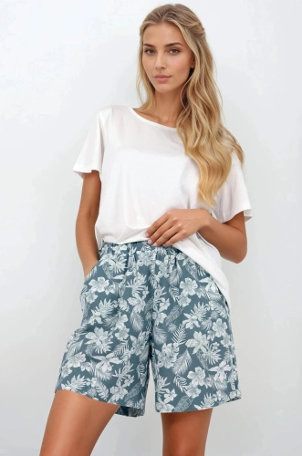 Klidné letní pyžamo - Momenti Per Me | Lehká a stylová zelená barva