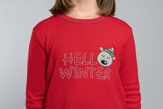 Czoka Dívčí pyžamo Italian Fashion - červené