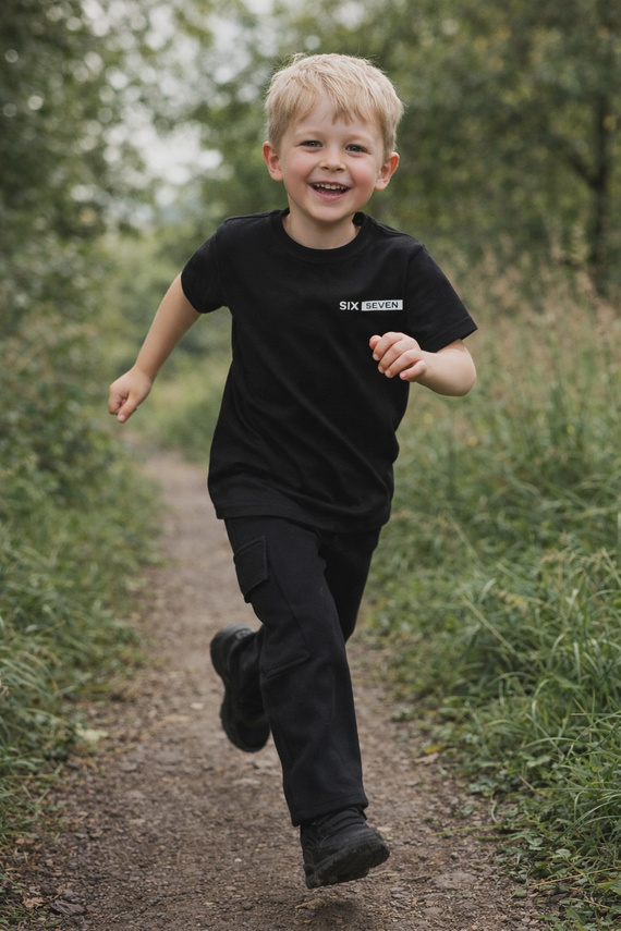 Dětské tričko Six Seven Bambarillo – pohodlí a volnost pohybu black