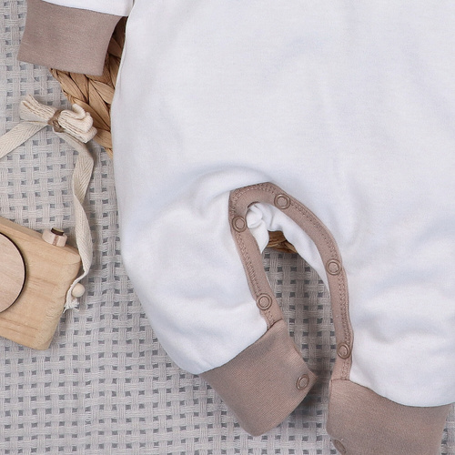 ABN-5509 Sky Journey Nini dětské pyžamo bez nožiček | Organická bavlna, zapínání na patentky