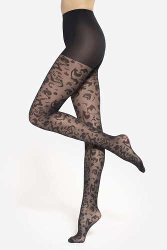 Punčocháče Gatta Trendy Floral wz.05 - 40 den, elegantní květinový vzor, styl a pohodlí