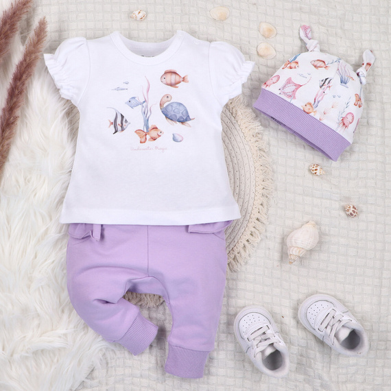 ABN-5483 Dětské tričko Underwater World Nine z organické bavlny pro dívky