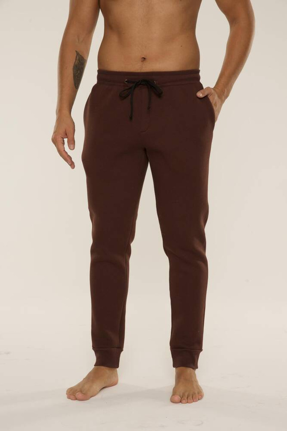 813 Indigo Pánská tepláková souprava De Lafense - čokoládová