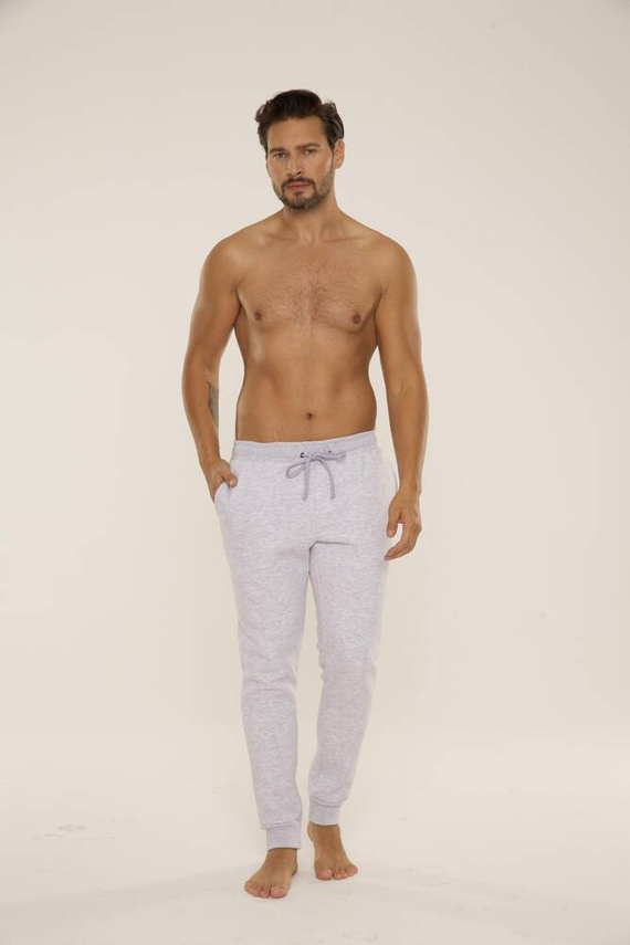 813 Indigo Pánská tepláková souprava De Lafense - světlý melír