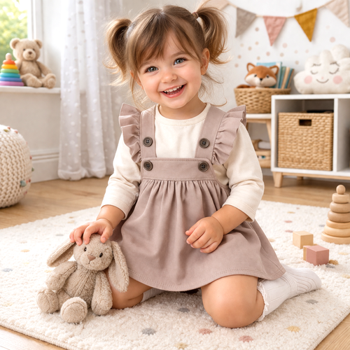 ABN-5593 Dětské šaty Circus od Nini - 100% organická bavlna, měkké a ekologické