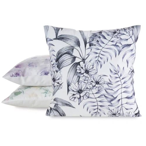 Povlak na polštář 45x45 Mink 30 Eurofirany samet květiny