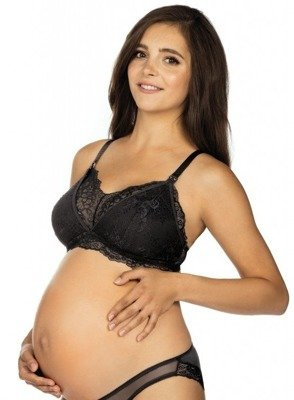 3046 LUPOLINE horní díl kojící podprsenky černý