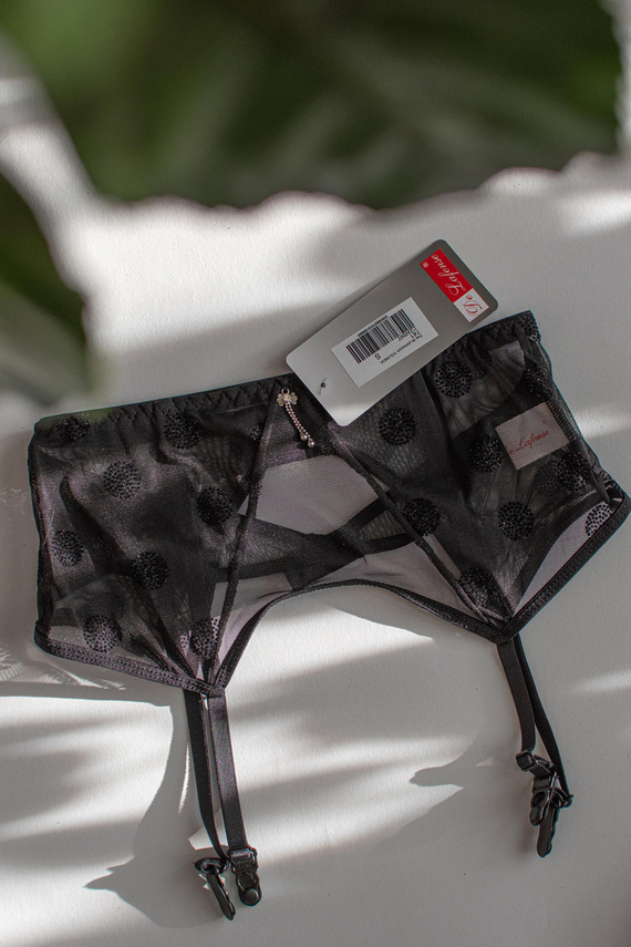 741 Yolanda podvazkový pás De Lafense- černý