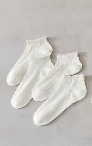 Dámské bavlněné ťapky Magnetis CC-251102 ecru s jemným vzorem