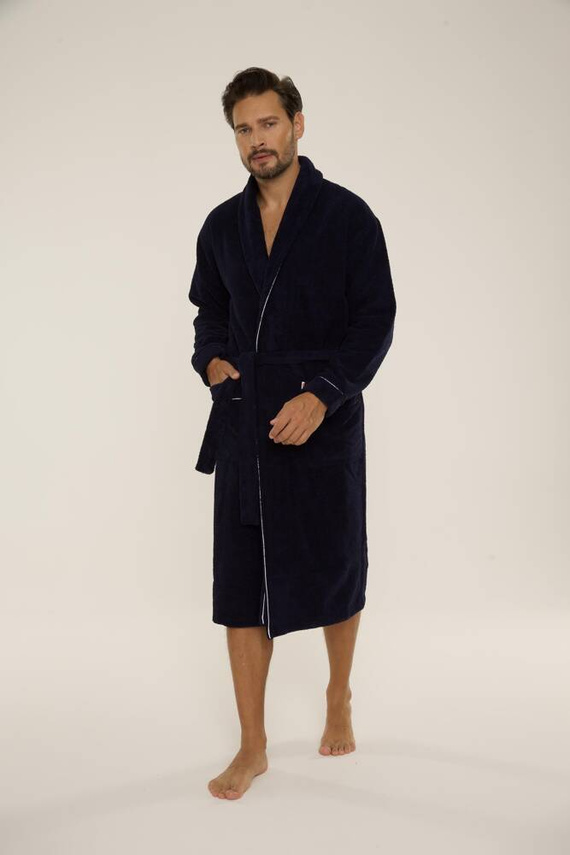 735 Manuele pánský župan De Lafense - tmavě modrý