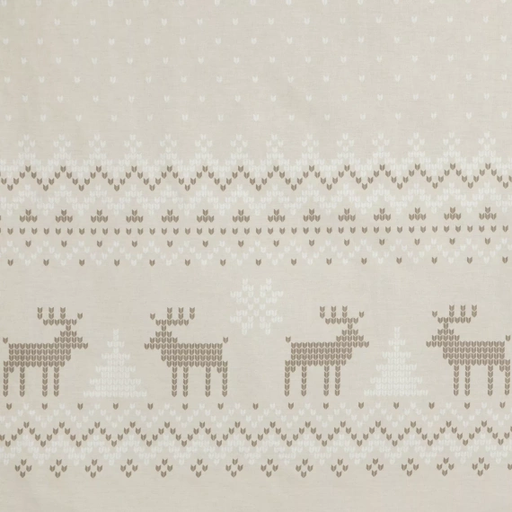 Vánoční povlečení Luke Eurofirany béžové - ranforce bavlna, oboustranné