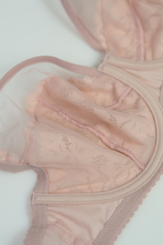 Mediolano Jasmin 19150 plunge podprsenka krajka pudrová V