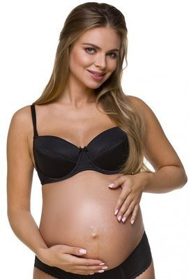 1732 Kojicí podprsenka LUPOLINE - černá