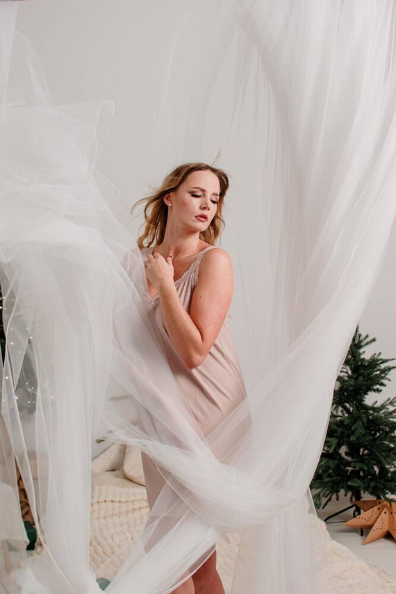 771 Noční košile Hazel De Lafense - písková