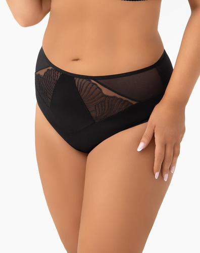 Kalhotky Lotta F007 Gorsenia – vyšší pas, mikrovlákno a výšivka