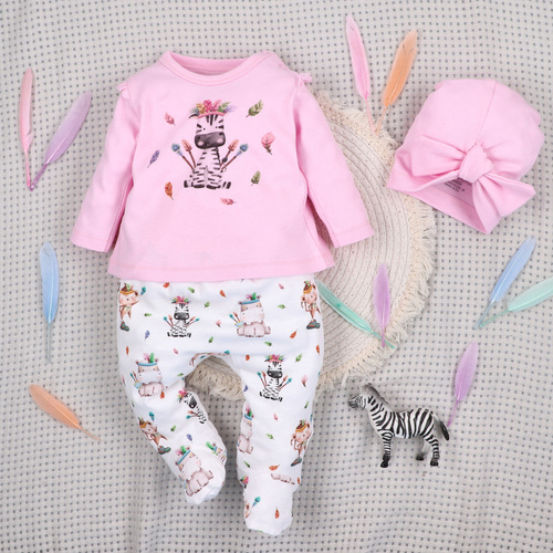 ABN-5541 Dětská halenka Nini Happy Animals z organické bavlny - šití bez niklu, organická výroba, Polsko